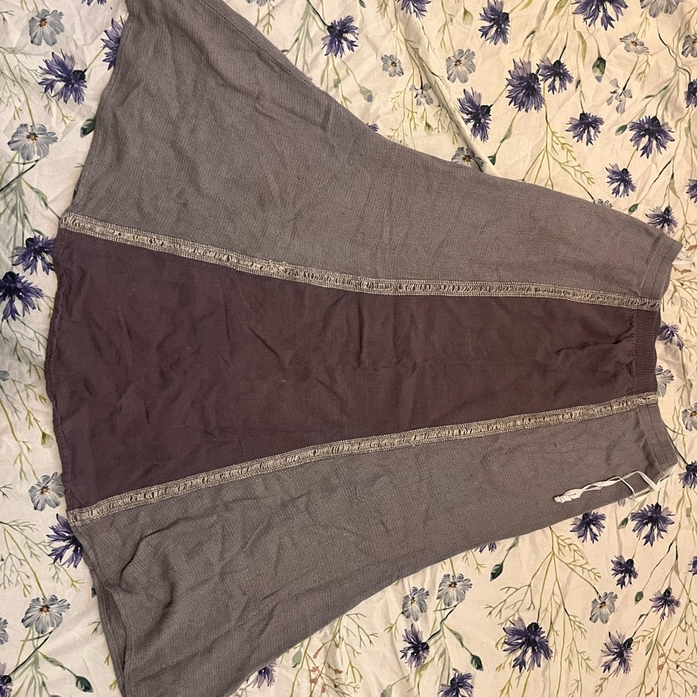 vintage purple summer skirt - Picture 2 of 4